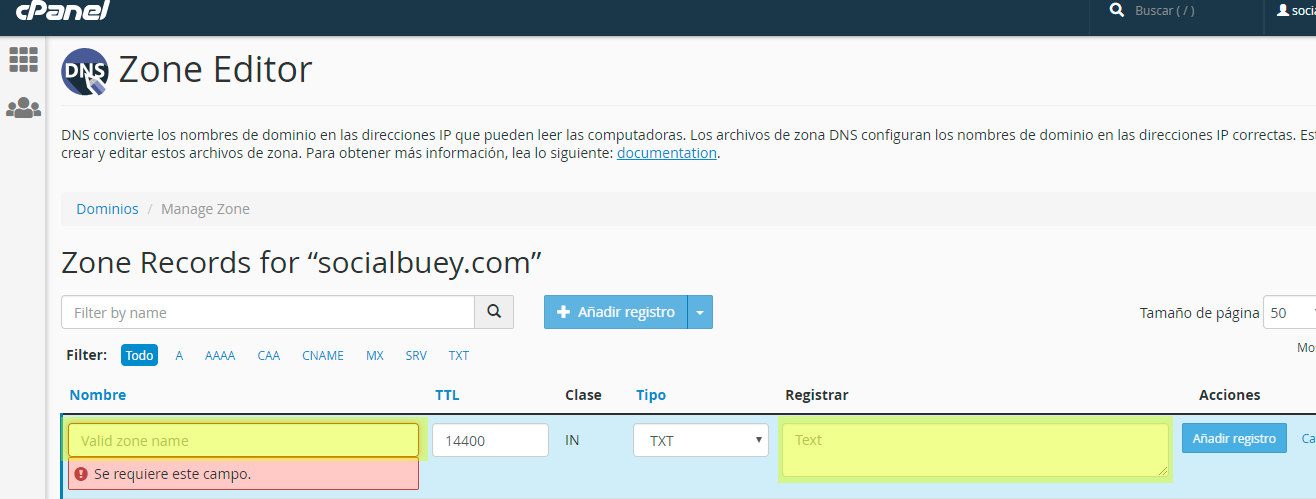 CPANEL3 Configuracion DKIM